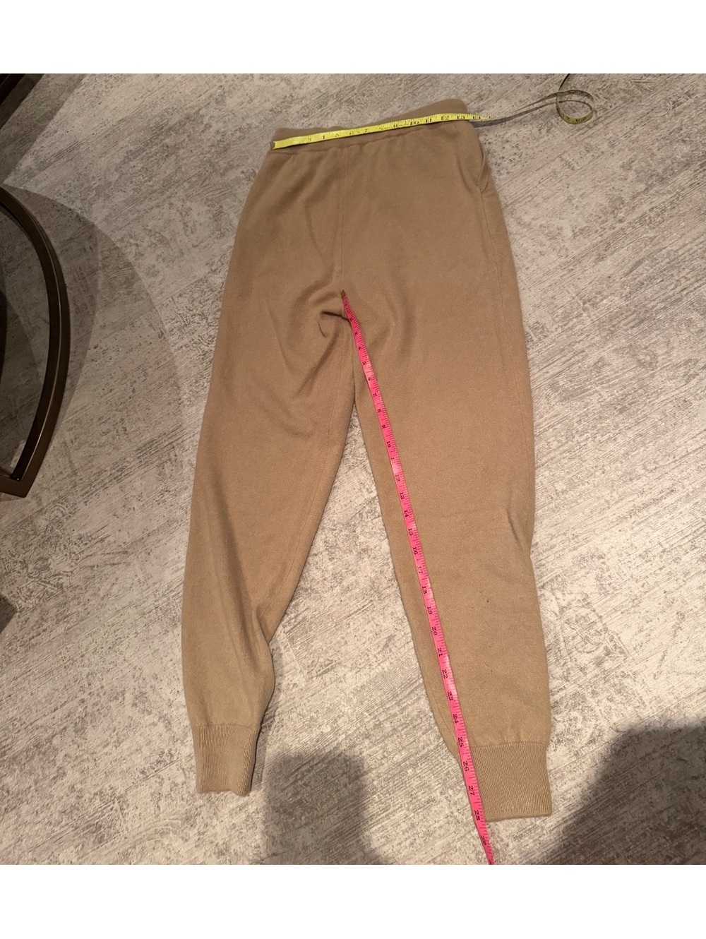 Excellent Ralph Lauren Purple Label cream beige camel cashmere jogger pant M - Picture 5 of 5